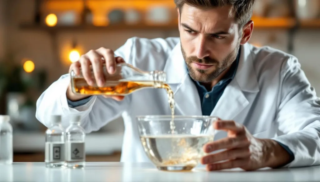 ein experte erklärt, warum das mischen von essig mit wasserstoffperoxid effektiv für die reinigung und desinfektion ist. erfahre die richtigen methoden und vorteile dieser kombination.