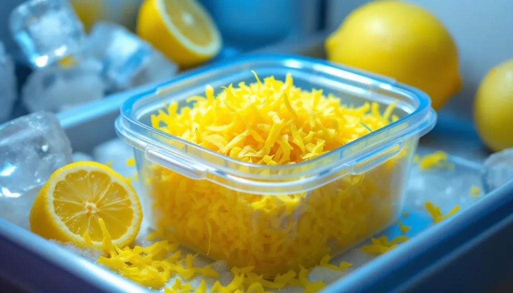 entdecken sie diesen genialen gefriertrick, mit dem ihre zitronenzesten monatelang frisch bleiben und jederzeit einsatzbereit sind.