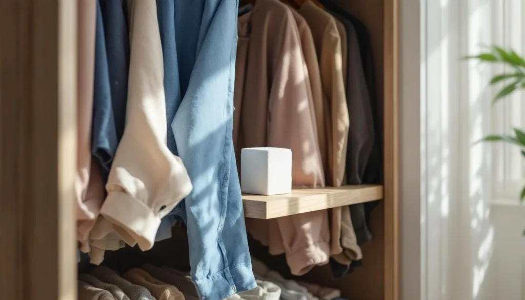 erfahren sie, wie ein einfaches stück kreide unangenehme gerüche im kleiderschrank effektiv entfernt – ganz ohne febreze oder raumspray.